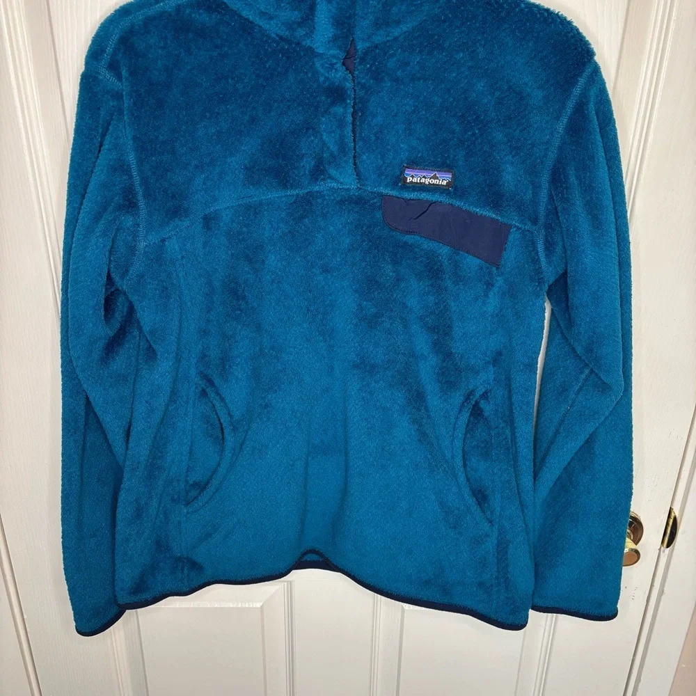 Patagonia Polartec Re-Tool Synchilla Snap T Fleece Pullover
Blue Teal Large - Picture 3 of 10